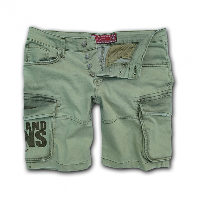 Kraťasy Erik and Sons Sons - olivové, M