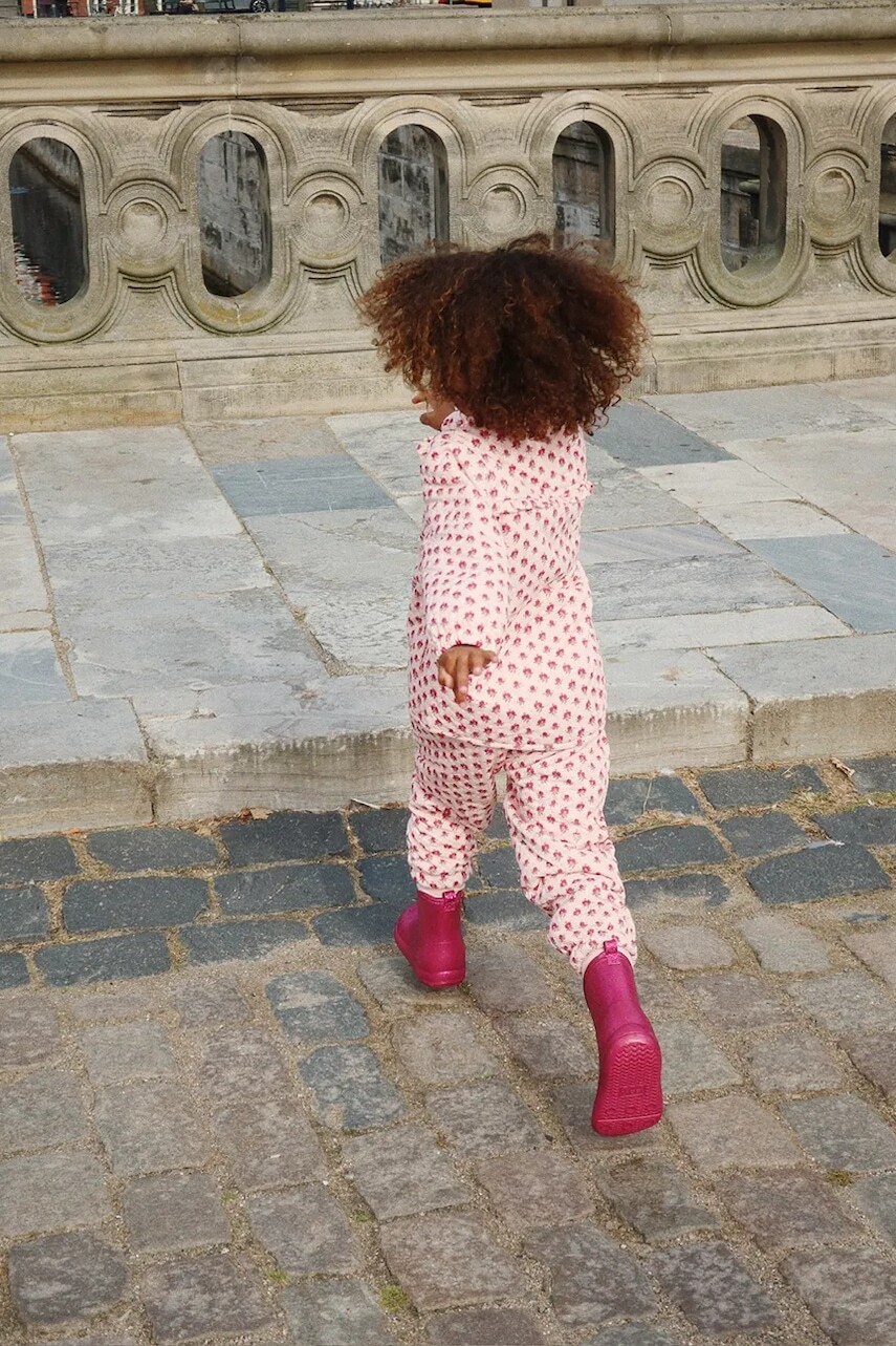 Detská bunda Konges Sløjd THERMO FRILL JACKET GRS ružová farba, KS103545