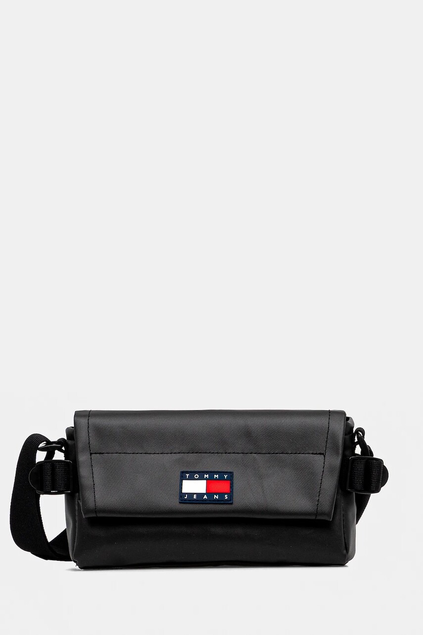 Malá taška Tommy Jeans čierna farba, AM0AM13724