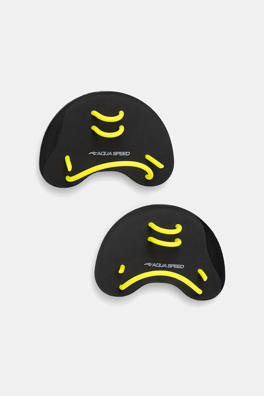 Plavecké pádla do rúk Aqua Speed čierna farba, Finger.Paddle