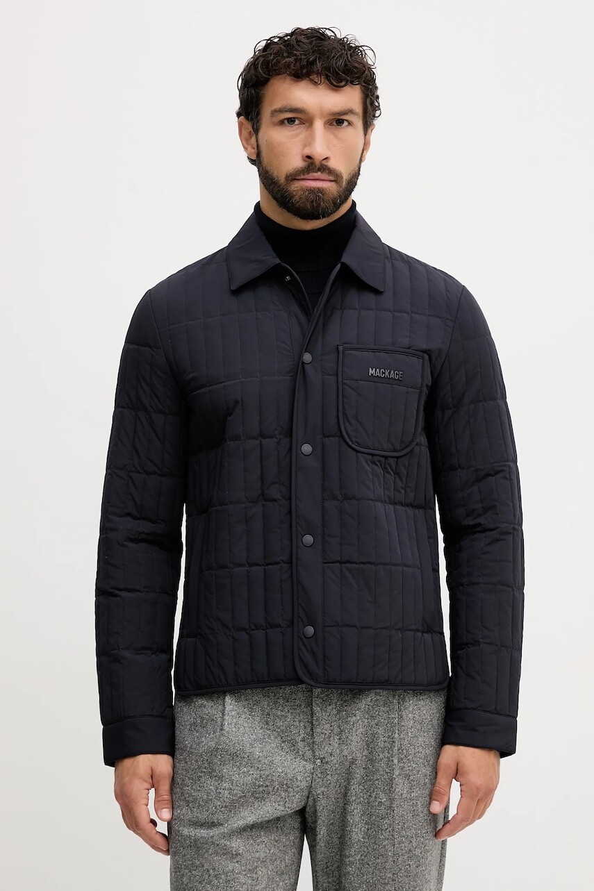 Bunda MACKAGE tmavomodrá farba, prechodná, MATEO