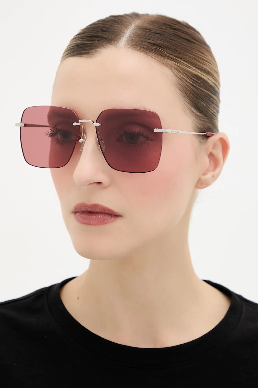 Slnečné okuliare Gucci strieborná farba, GG1955SA