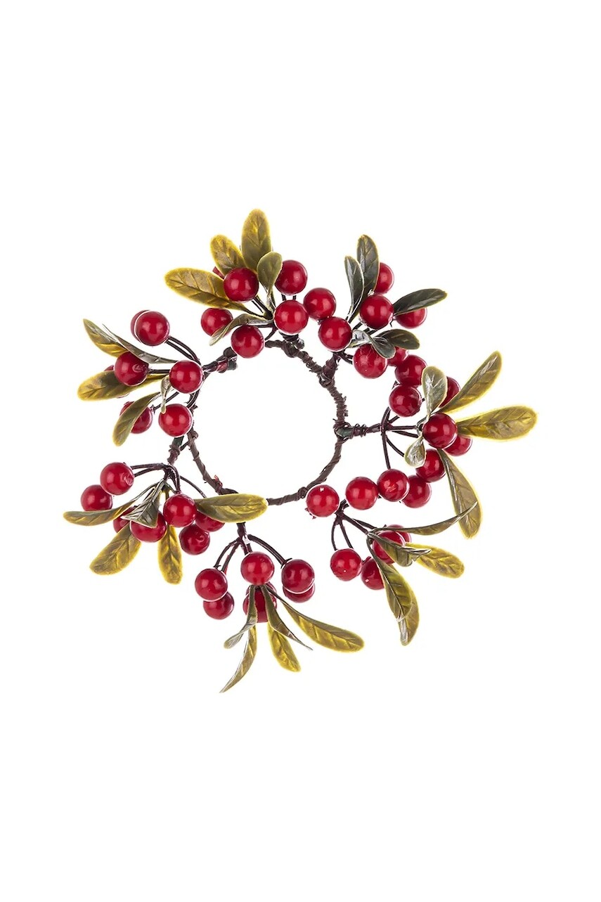 Vianočná dekorácia 18 x 18 x 6 cm červená farba