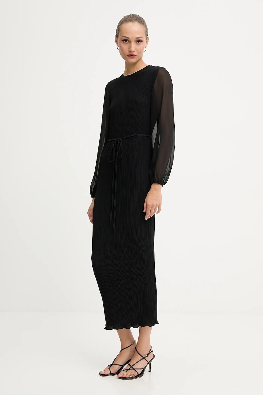 Šaty Never Fully Dressed čierna farba, maxi, rovný strih, NFDDR2980