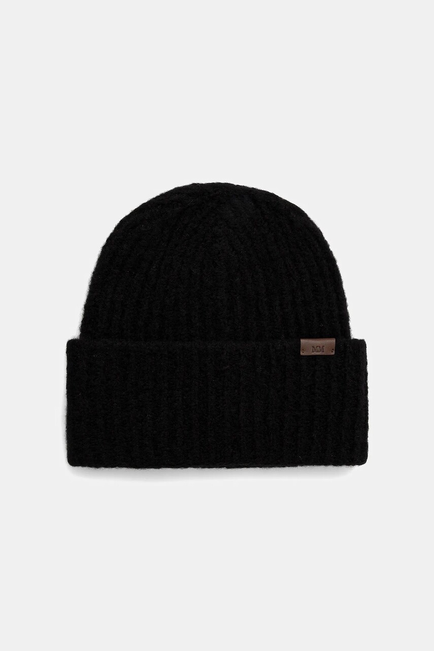 Čiapka s prímesou vlny MM WARREN čierna farba, 2526576018600