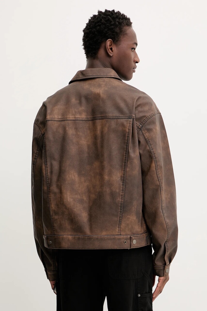 Bunda Guess Originals hnedá farba, prechodná, M5BL0L W3780