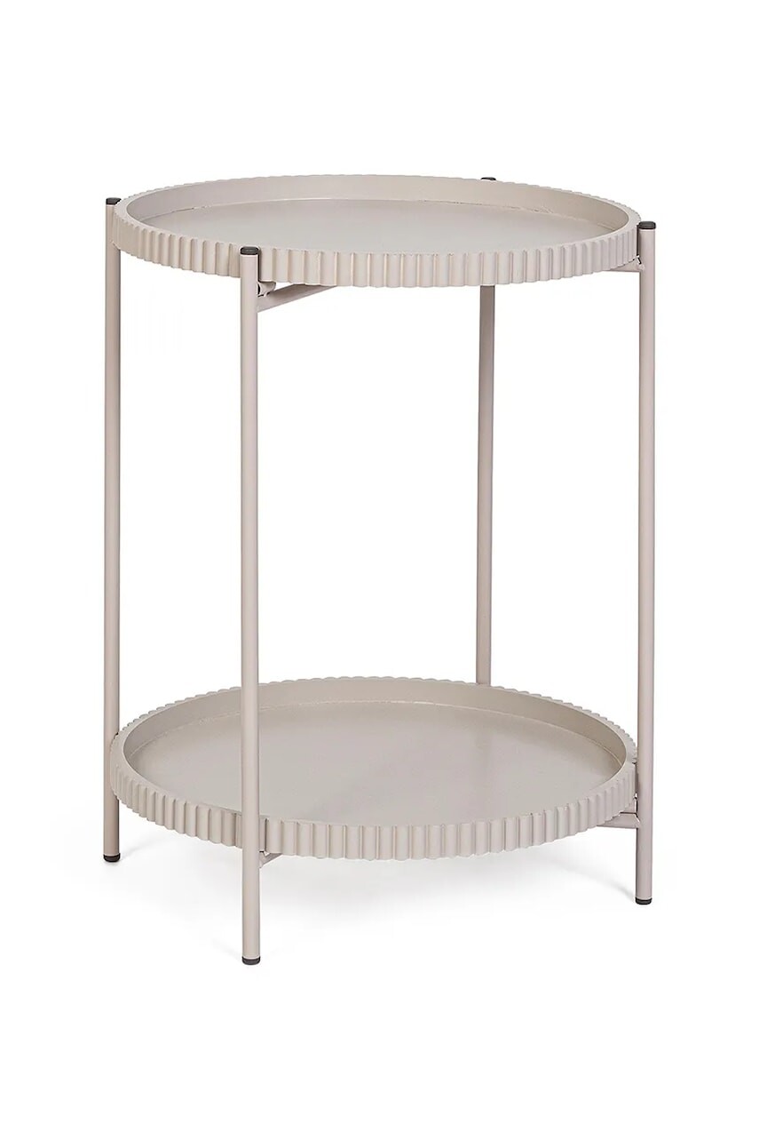 Stolík Bizzotto Herdys 42 x 52 cm béžová farba