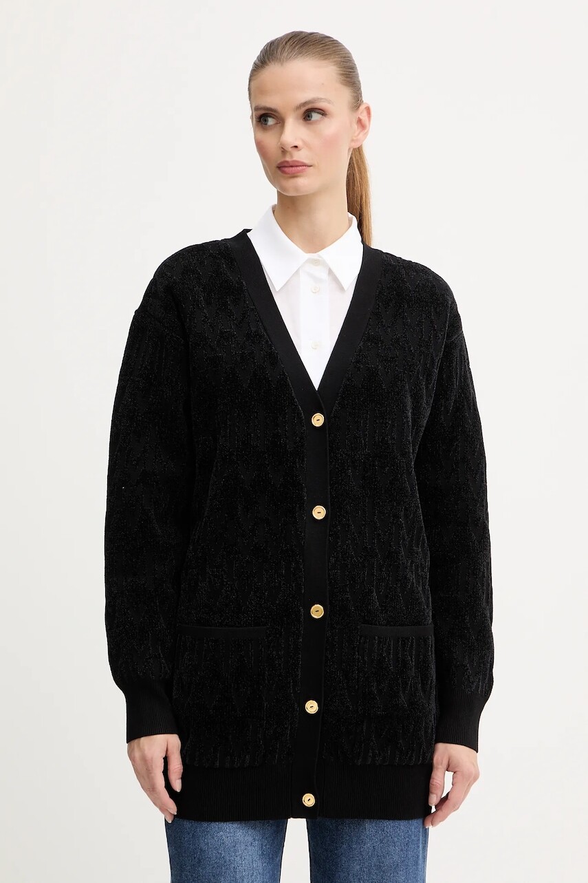 Kardigán Marciano by Guess ADELE čierna farba, teplý, 5BGR04 5661Z
