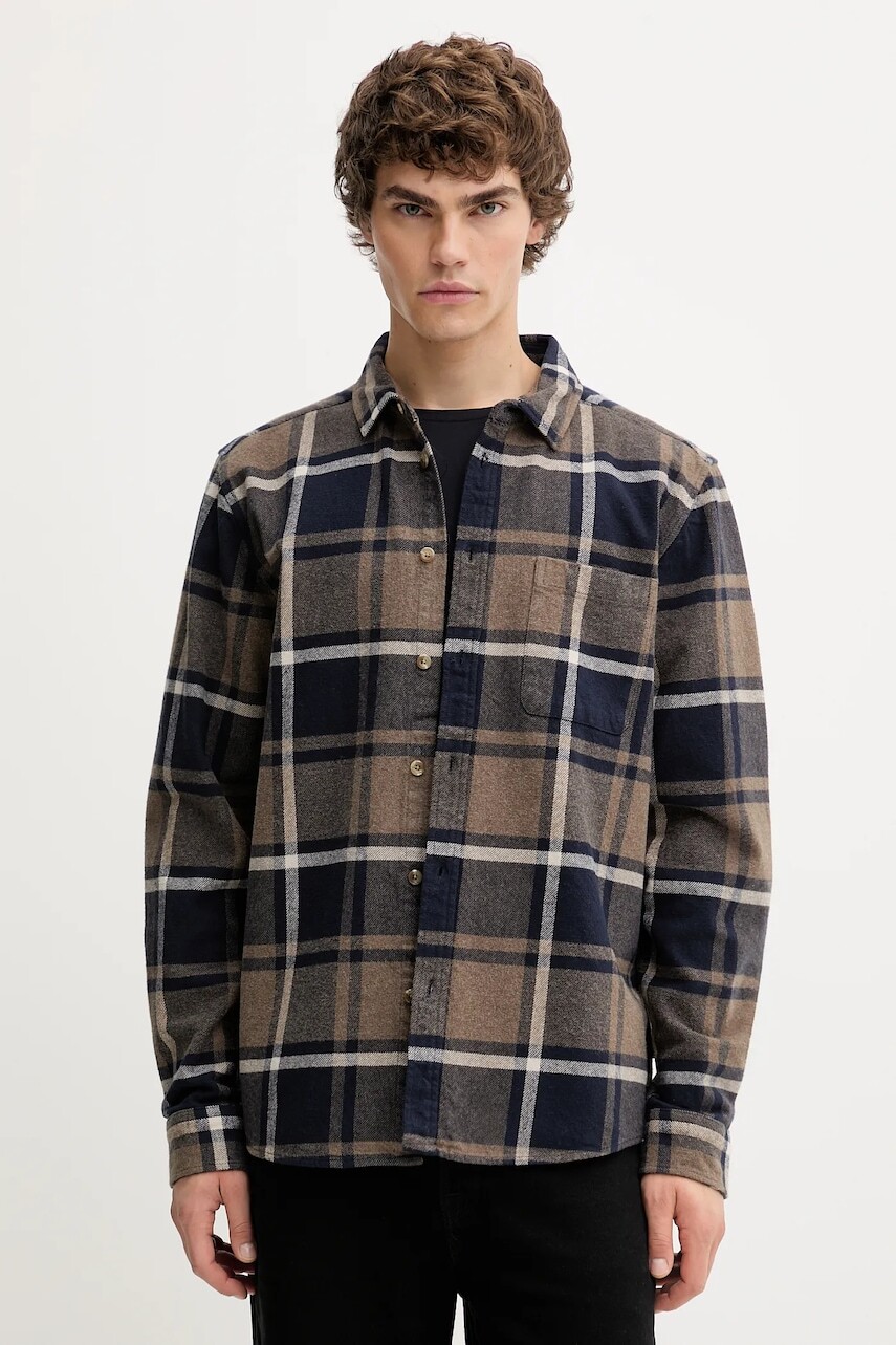 Bavlnená košeľa Les Deux Jeremy tmavomodrá farba, regular, s klasickým golierom, 1000830