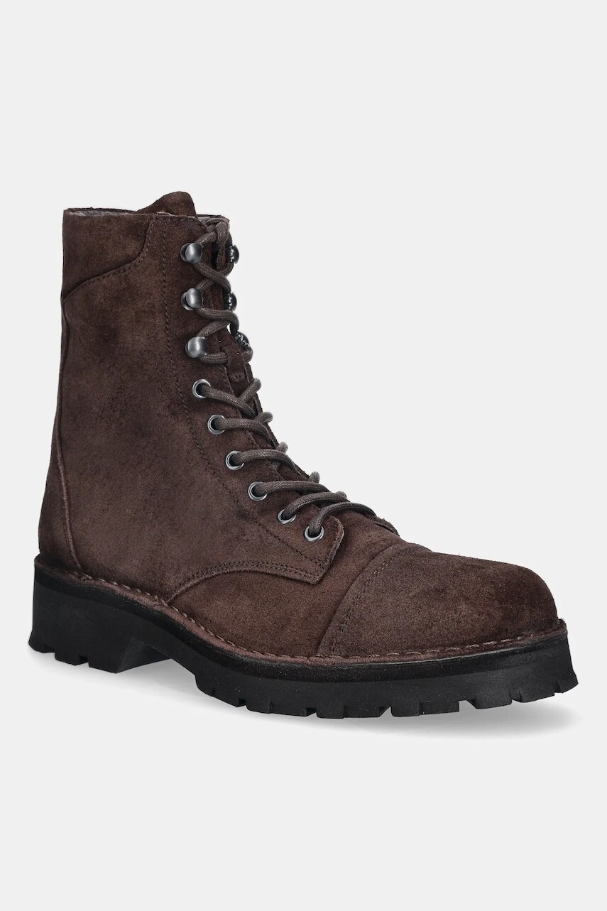 Semišové topánky Fly London KAFT126FLY hnedá farba, P211126002