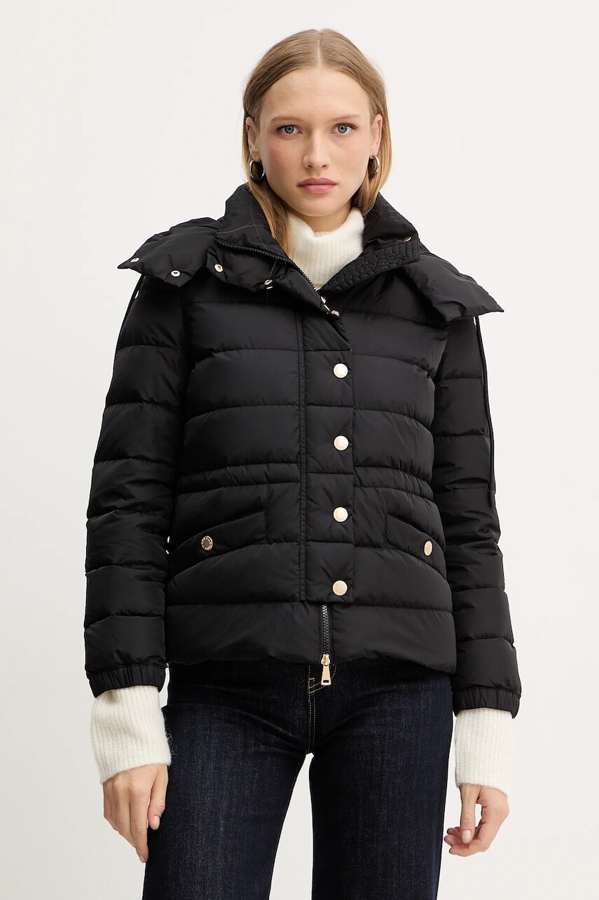 Páperová bunda Weekend Max Mara SAX čierna farba, zimná, 2525486072600