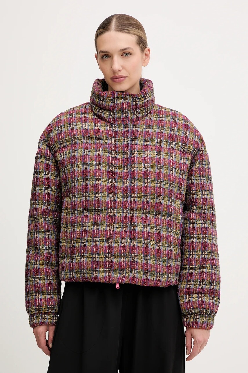 Bunda EA7 Emporio Armani ružová farba, zimná, AF16079.7W000682