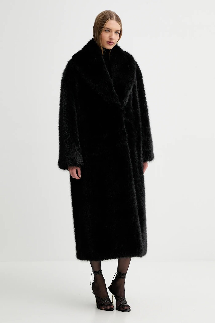 Kabát Elisabetta Franchi čierna farba, CP69A58E2