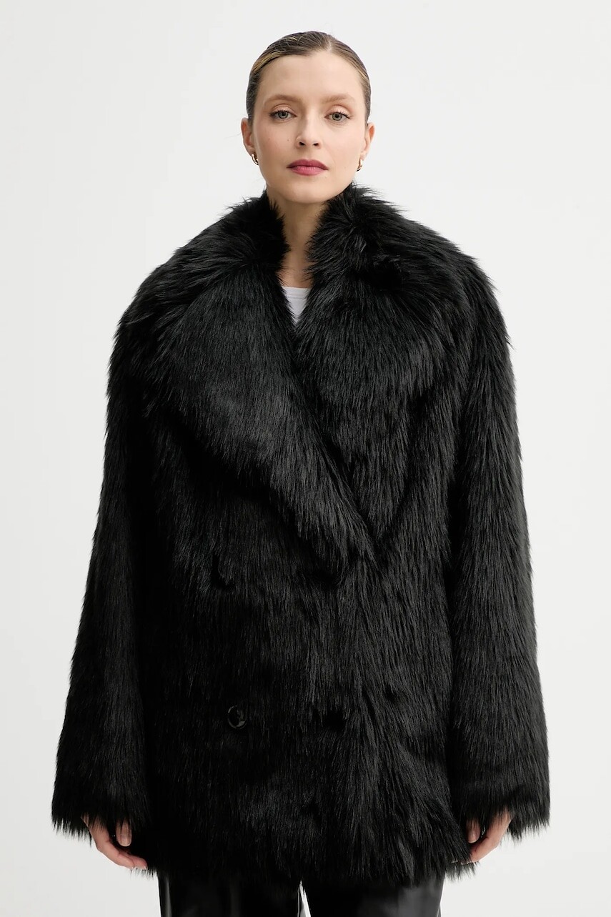 Kabát Stand Studio Katalina čierna farba, 66545-9393