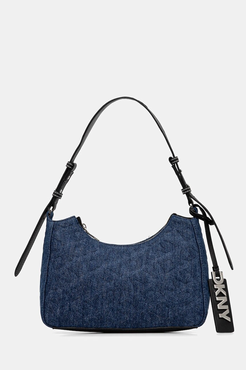 Džínsová taška Dkny SHELLY modrá farba, R523VK81