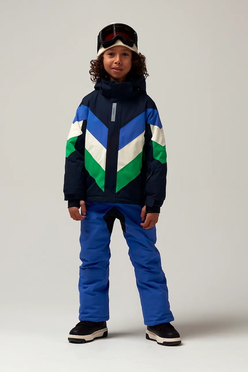 Detská lyžiarska bunda Gosoaky MOUNTAIN GOAT tmavomodrá farba, 252.9.1.731