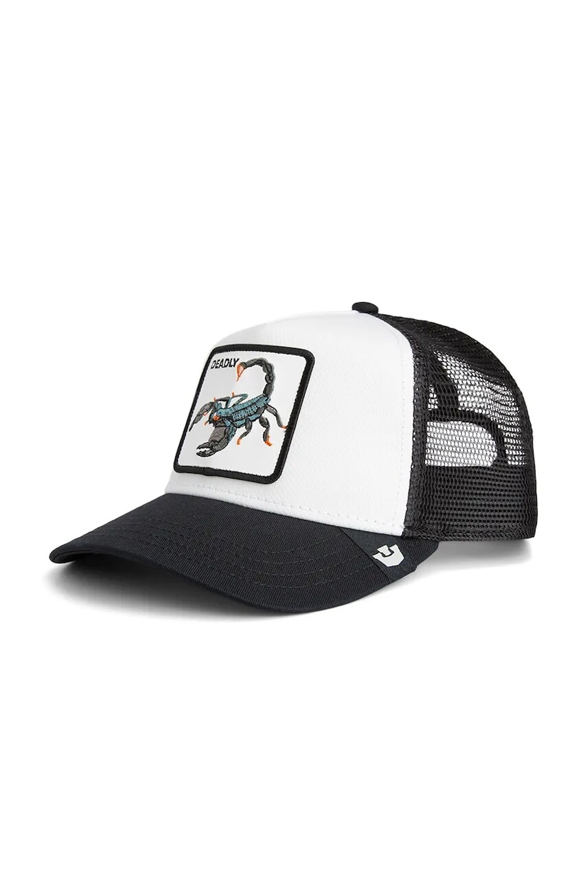 Šiltovka s prímesou bavlny Goorin Bros Deadly Trucker biela farba, 101-2372