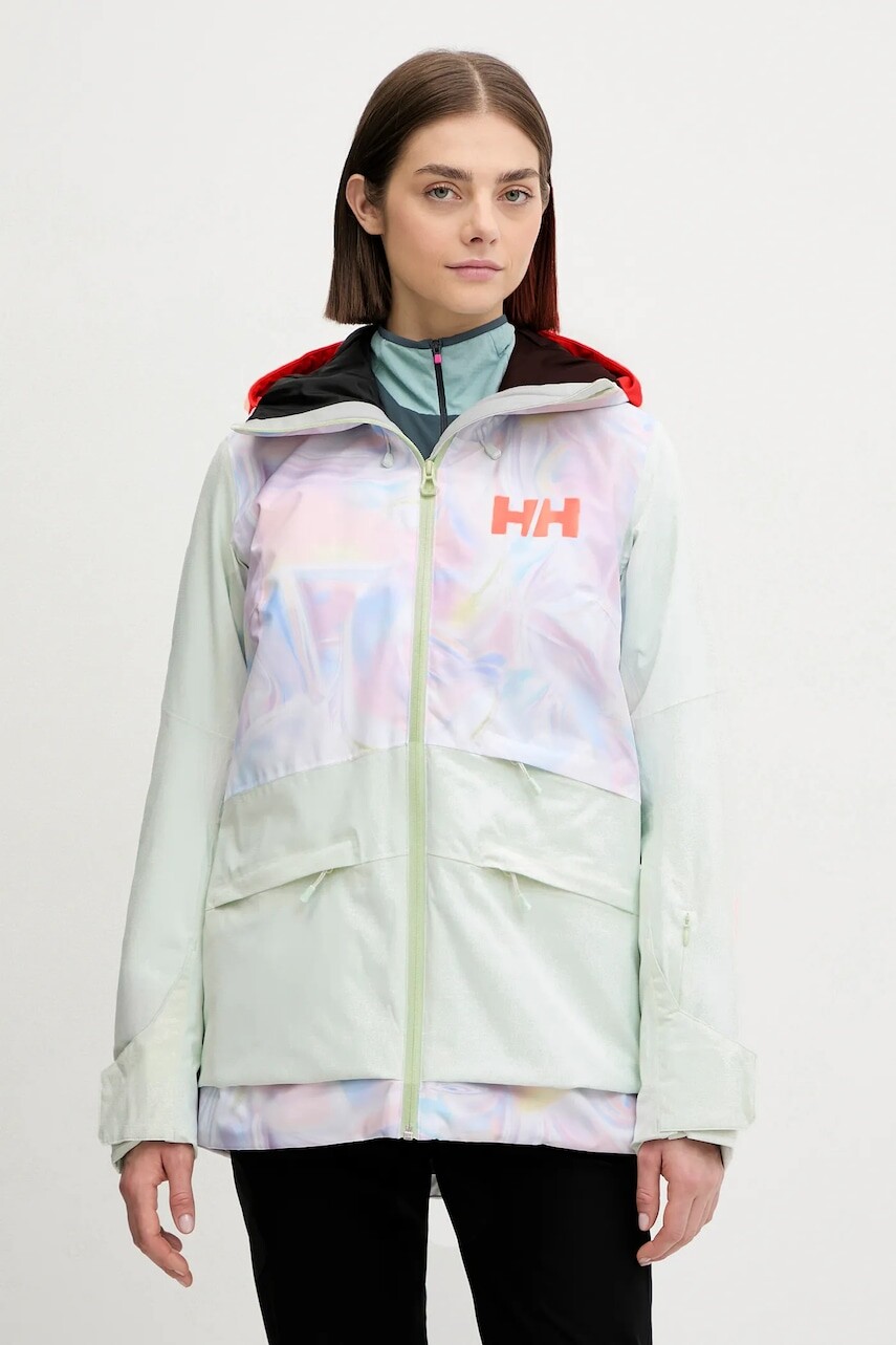 Lyžiarska bunda Helly Hansen POWCHASER 2.0 zelená farba, 65923