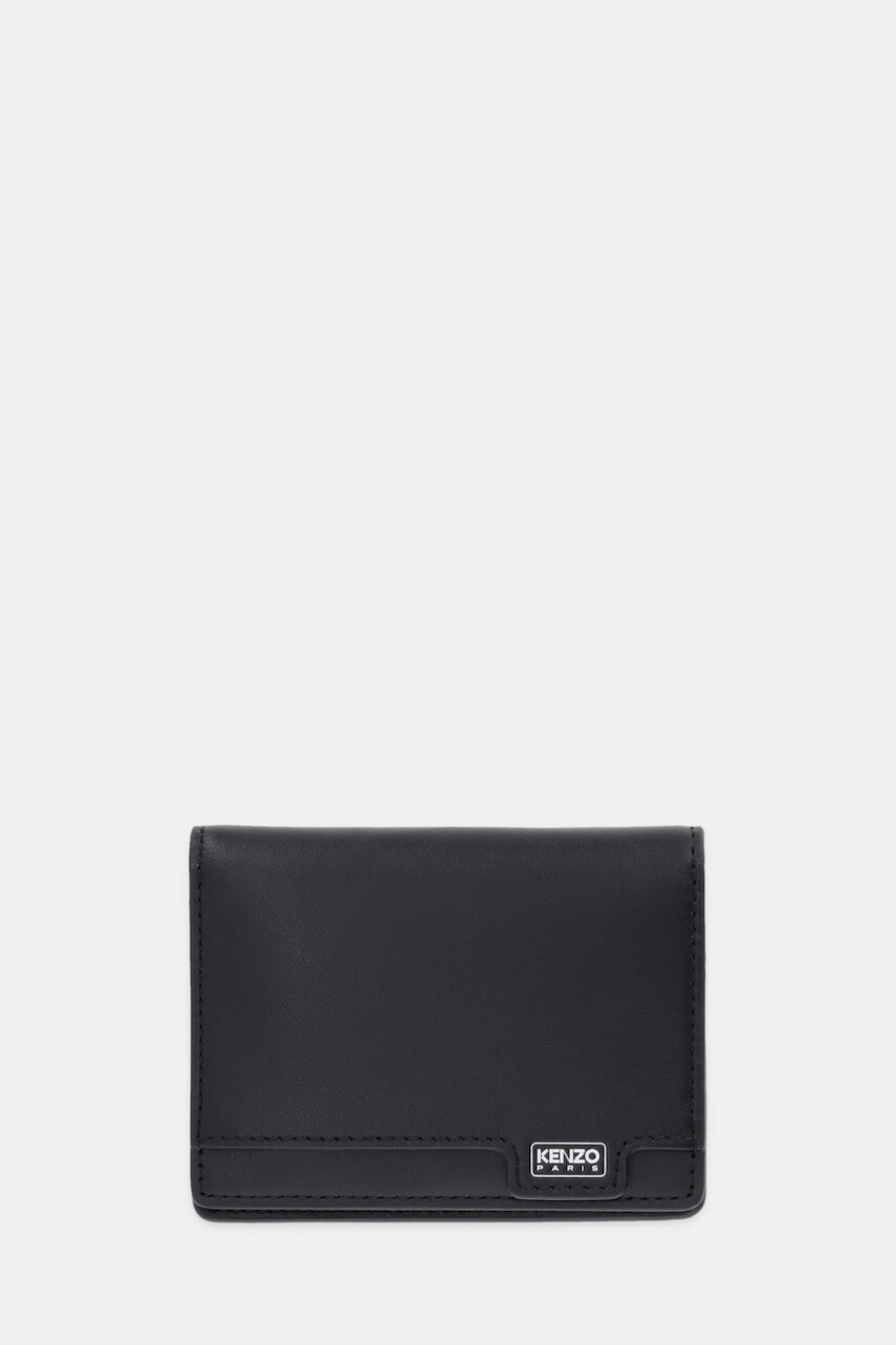 Kožené puzdro na karty Kenzo čierna farba, FF68PM801L40