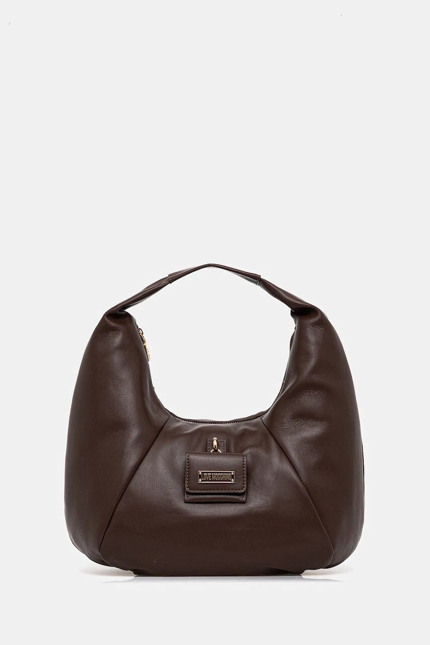 Kabelka Love Moschino hnedá farba, JC4357PP0NKN0313