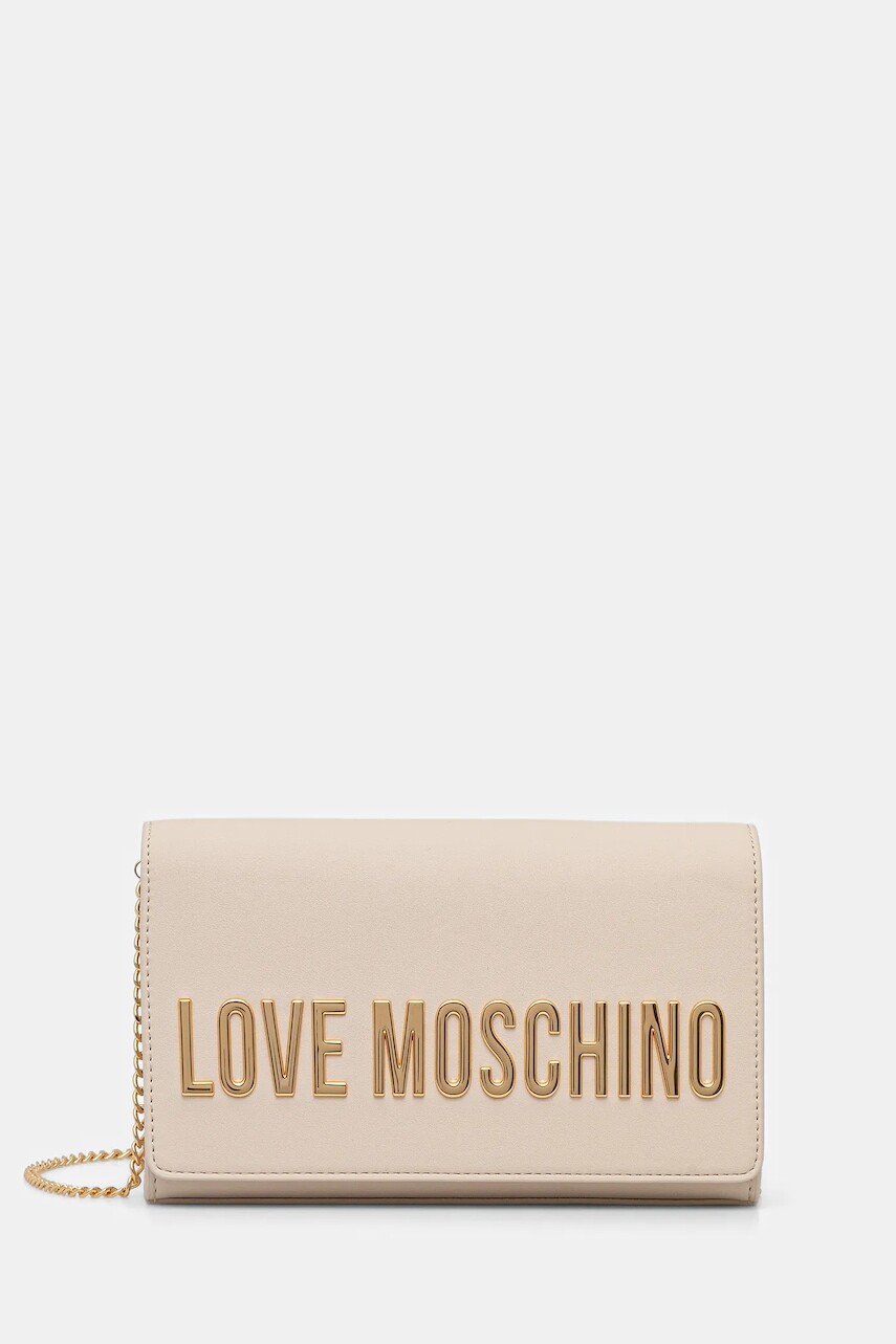 Kabelka Love Moschino béžová farba, JC4103PP0NKD0110