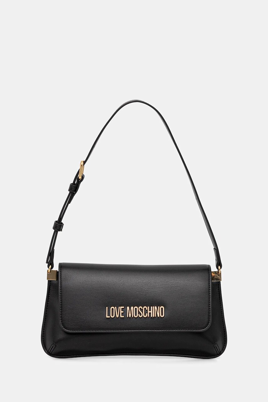 Kabelka Love Moschino čierna farba, JC4058PP0NLO0000
