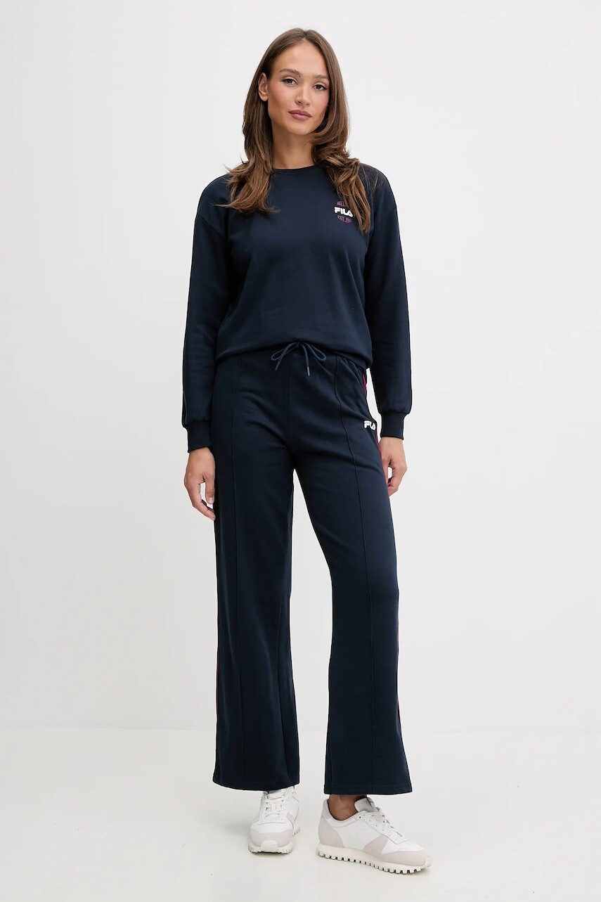 Bavlnená tepláková súprava Fila tmavomodrá farba, FPW4216