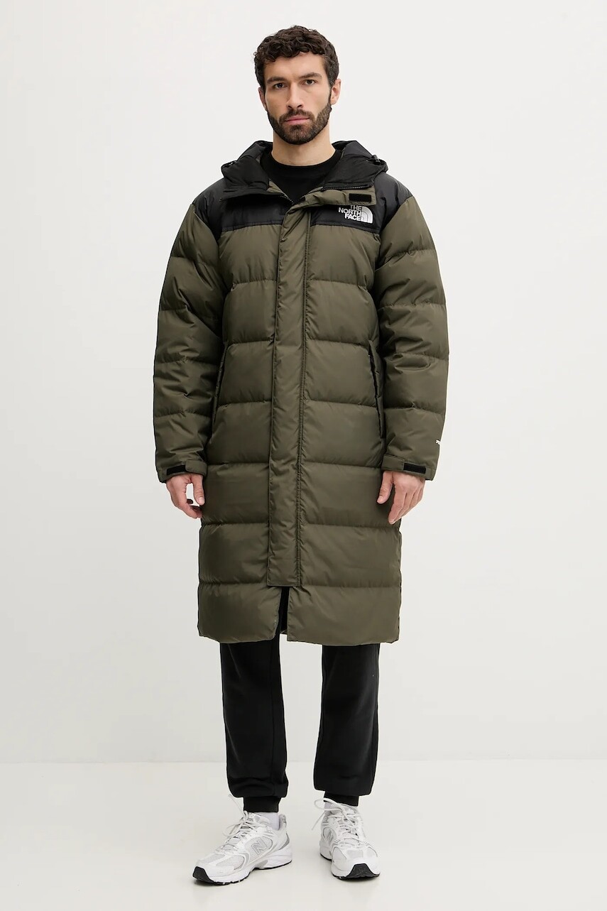 Páperová bunda The North Face Nuptse zelená farba, zimná, NF0A832JBQW1