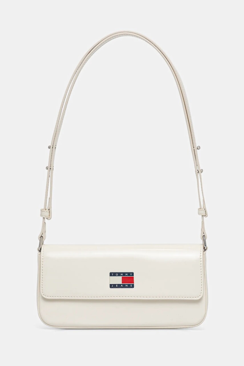 Kabelka Tommy Jeans béžová farba, AW0AW18080