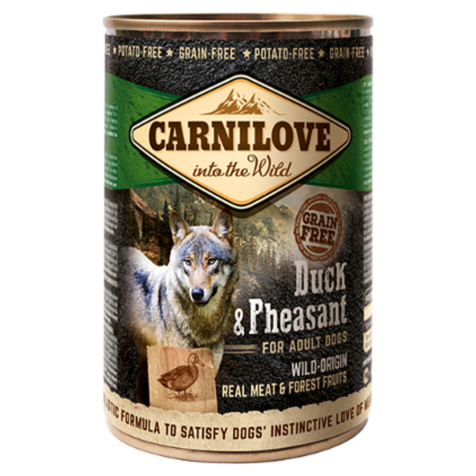 CARNILOVE Dog duck & pheasant grain free pre psov 400 g