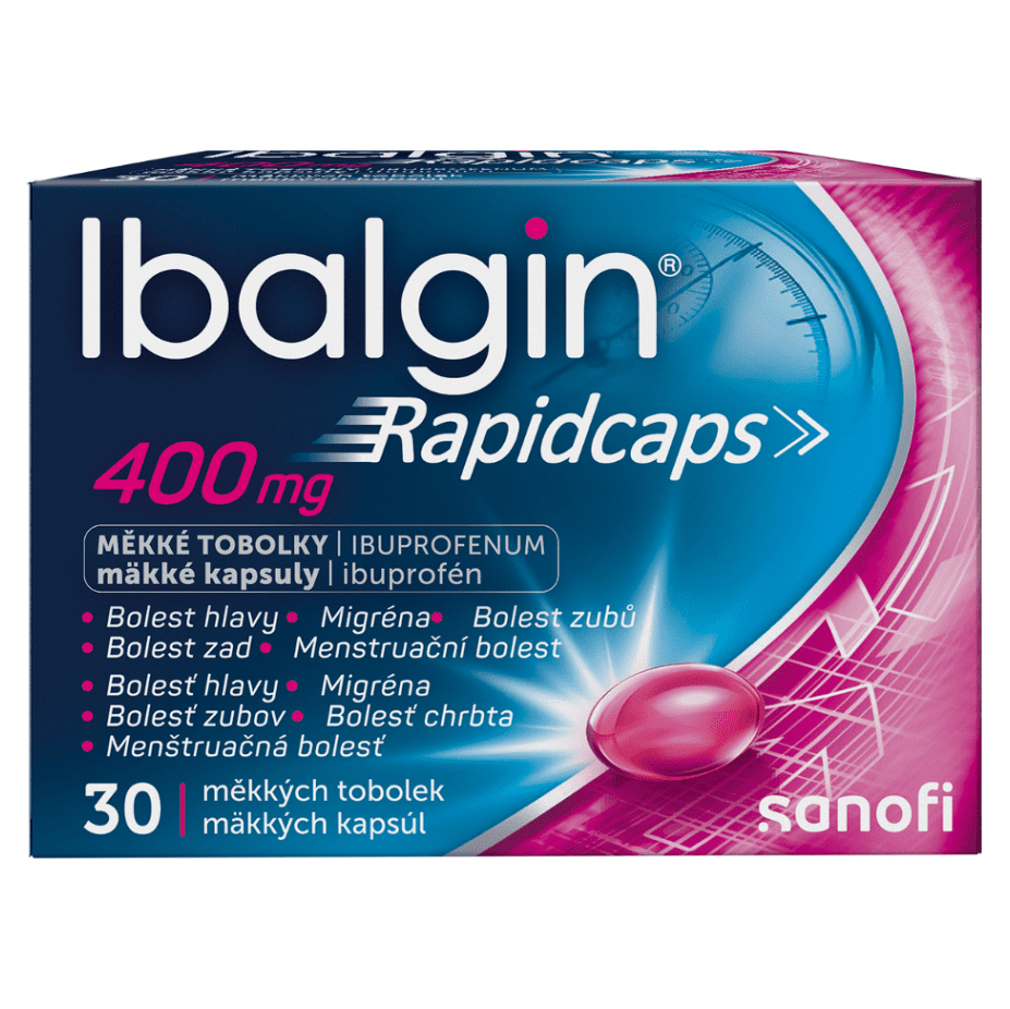 IBALGIN Rapidcaps 400 mg 30 kapsúl