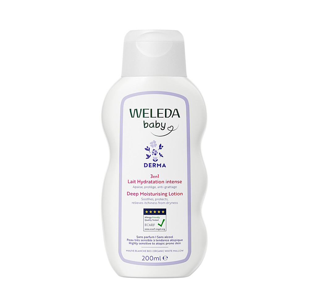 WELEDA 3v1 Derma hydratačné mlieko 200 ml