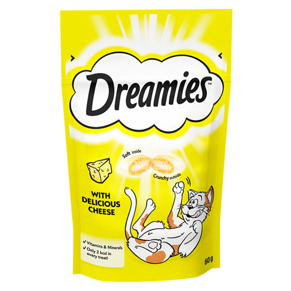 DREAMIES pochúťka pre mačky so syrom 60 g