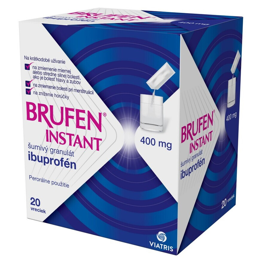 BRUFEN INSTANT 400 mg šumivý granulát 20 vreciek