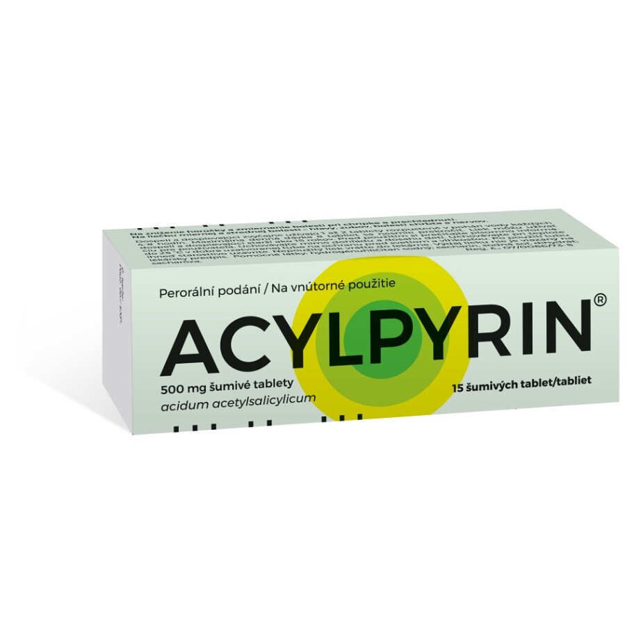ACYLPYRIN 500 mg šumivé tablety 15 tabliet