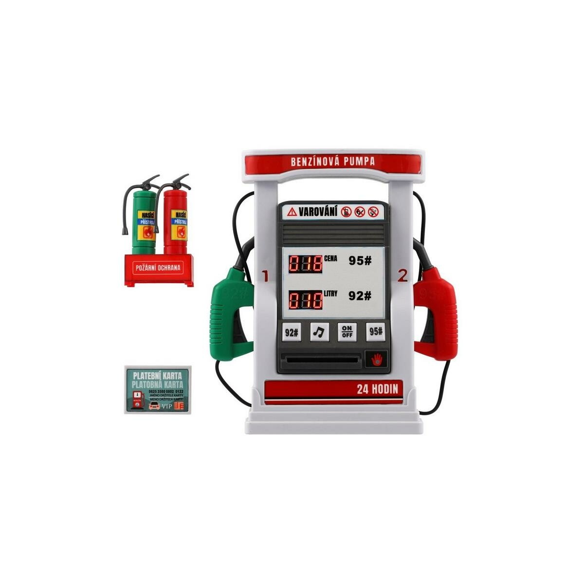 Teddies Čerpacia stanica so zvukom a svetlom, 17 x 23 x 6 cm