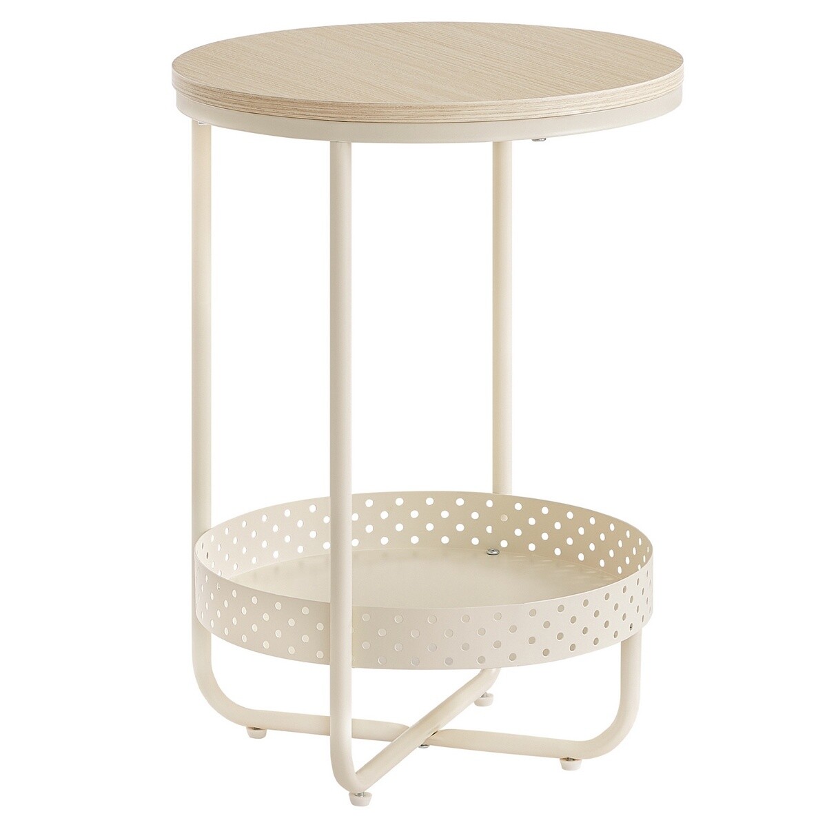 Odkladací stolík E1015 CRM, krémový