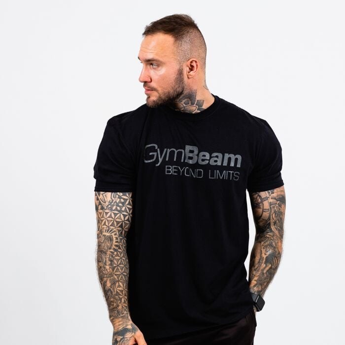 GymBeam Tričko Beyond Limits Black  LL