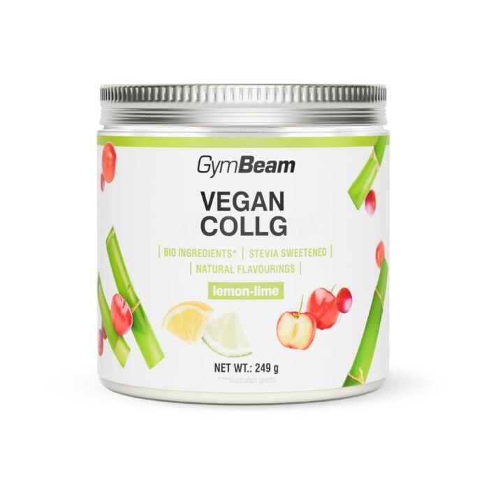GymBeam Vegan Collg 249 g citrón limetka