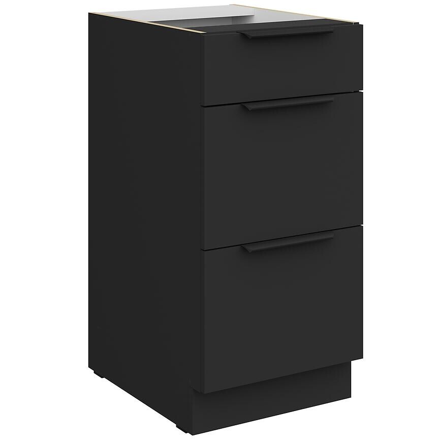 Kuchynská skrinka Aria-Bl/Bl Anti Fingerprint 40d 3s Bb