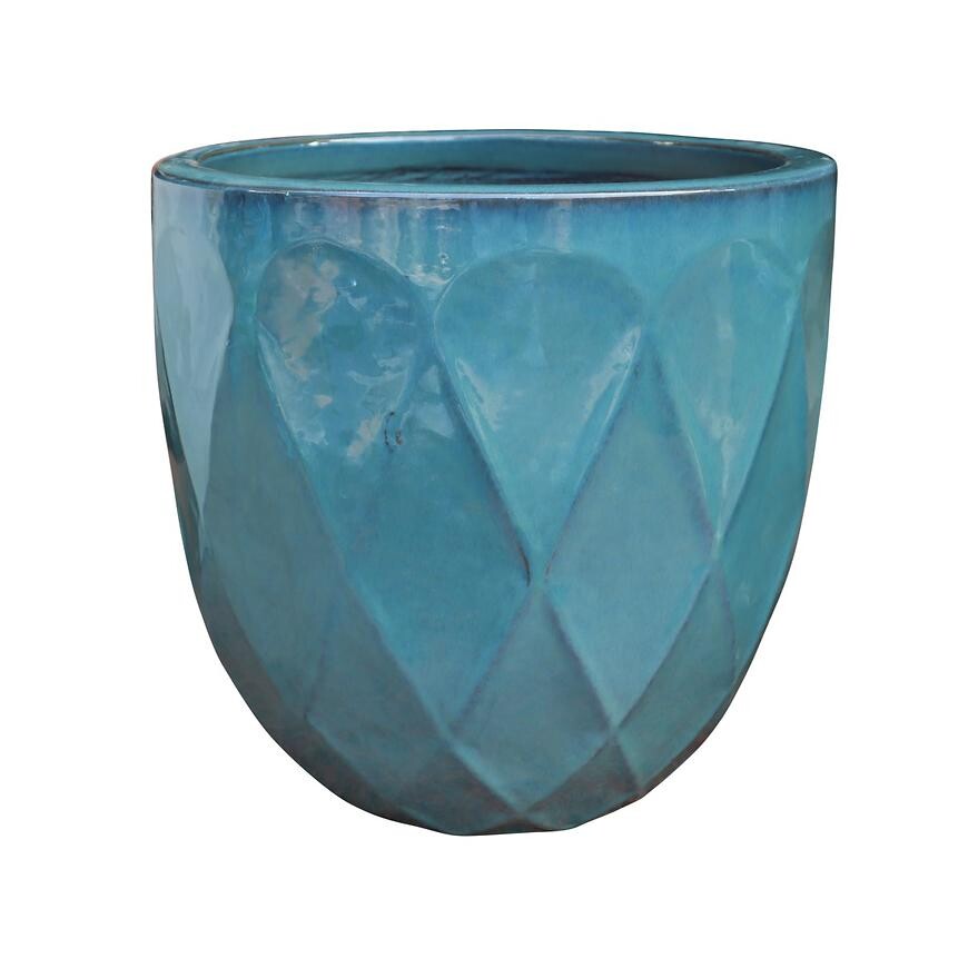 Kvetináč OP18-262 38x38x37 tyrkysový