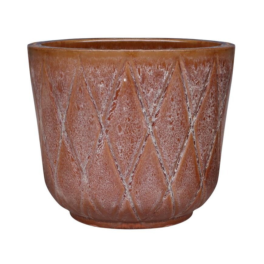 Kvetináč OP19-010 23x23x21 hnedý