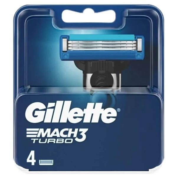Gillette Mach3 Turbo čepielky 4ks