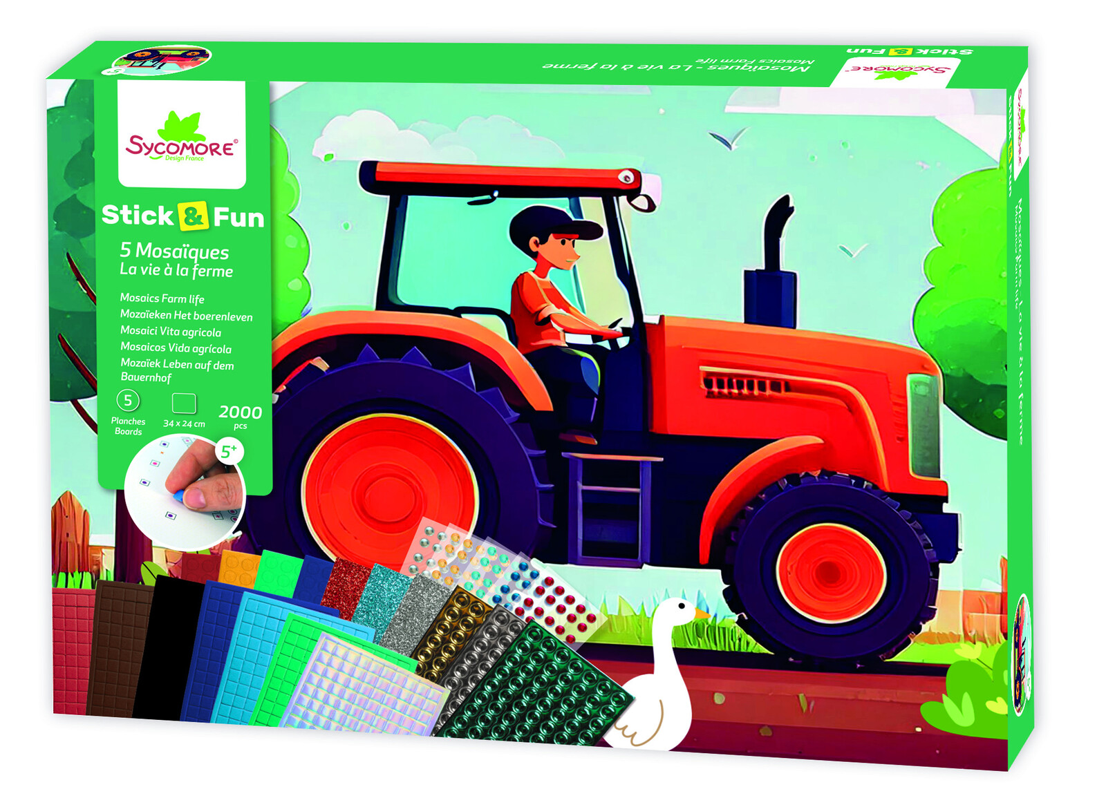 Stick & Fun – XL mozaika – život na farme