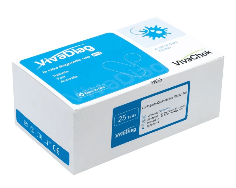 CRP semikvantitativní test - VivaDiag - 25 kusov antigénové testy
