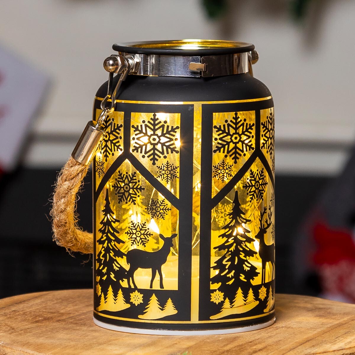 Lampión s vianočným motívom