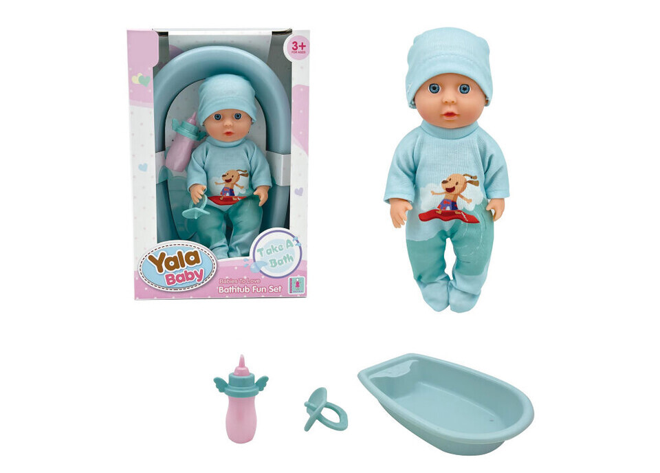 Bábätko s vaničkou modré 27cm