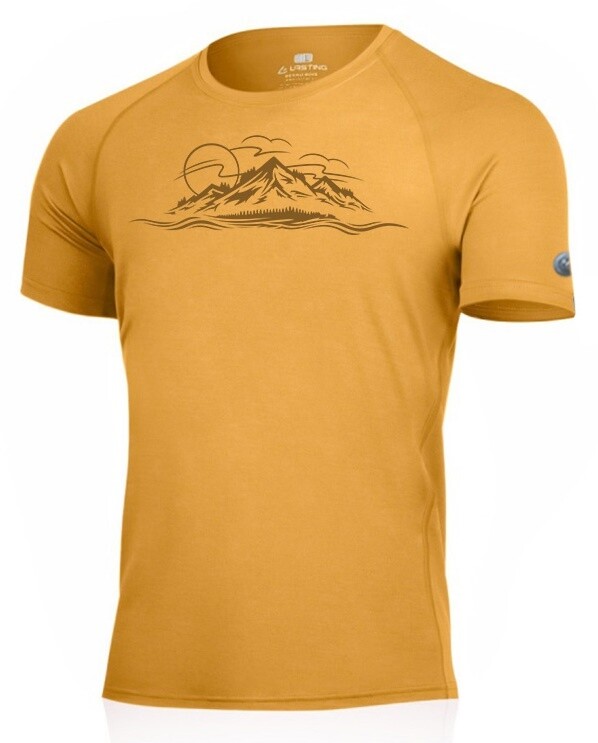 Lasting pánske merino tričko LIVIO 2424 horčicová Veľkosť: L 8596445232684
