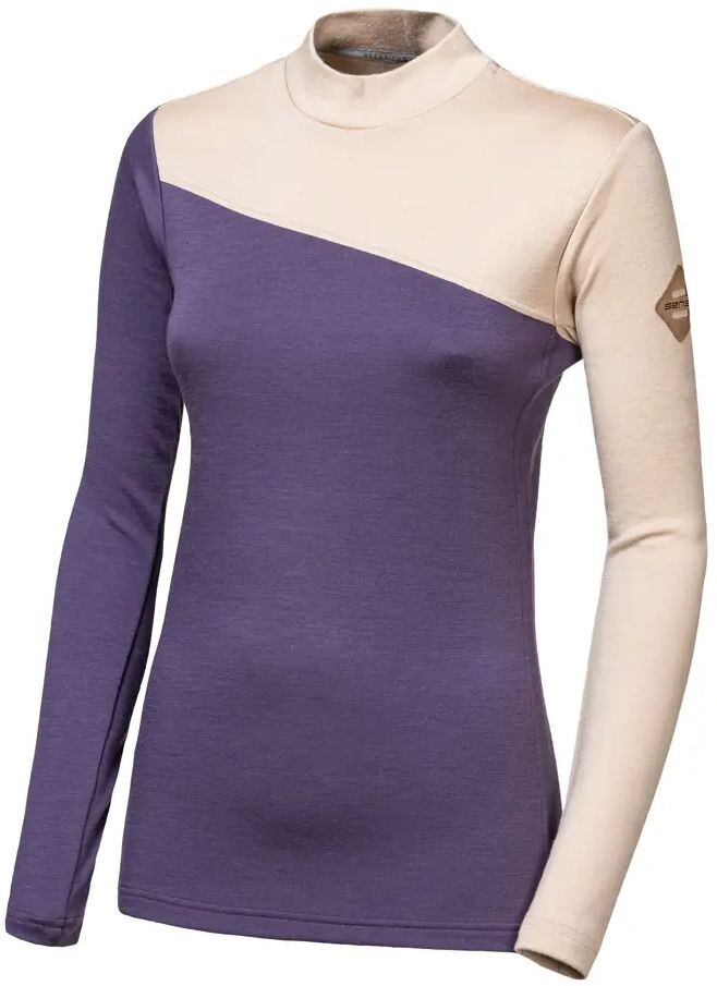 SENSOR MERINO EXTREME UP dámska mikina dl.rukáv grape purple/beige Veľkosť: S