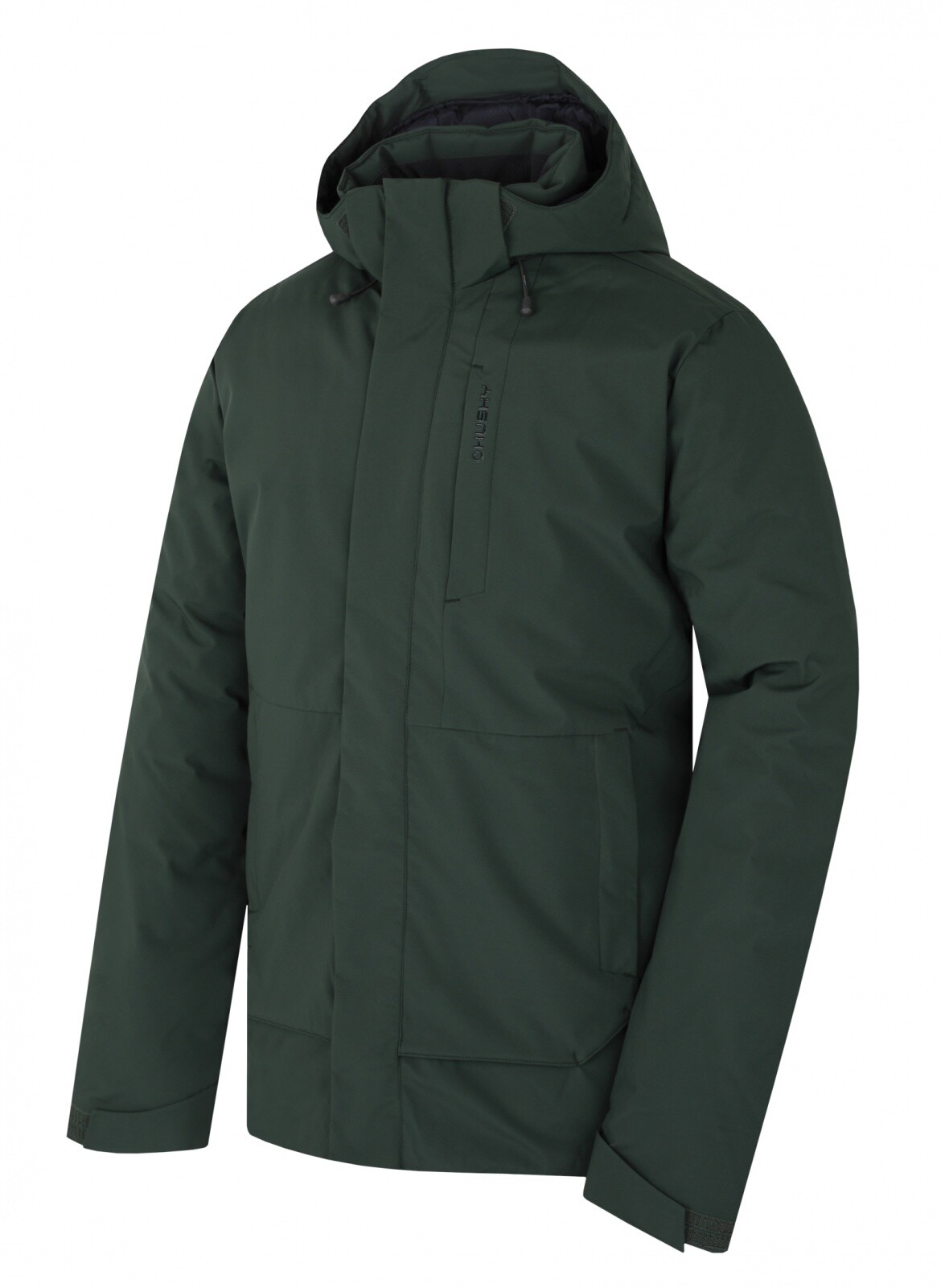 Husky Pánska hardshellová plnená bunda Nurme M dark khaki Veľkosť: L